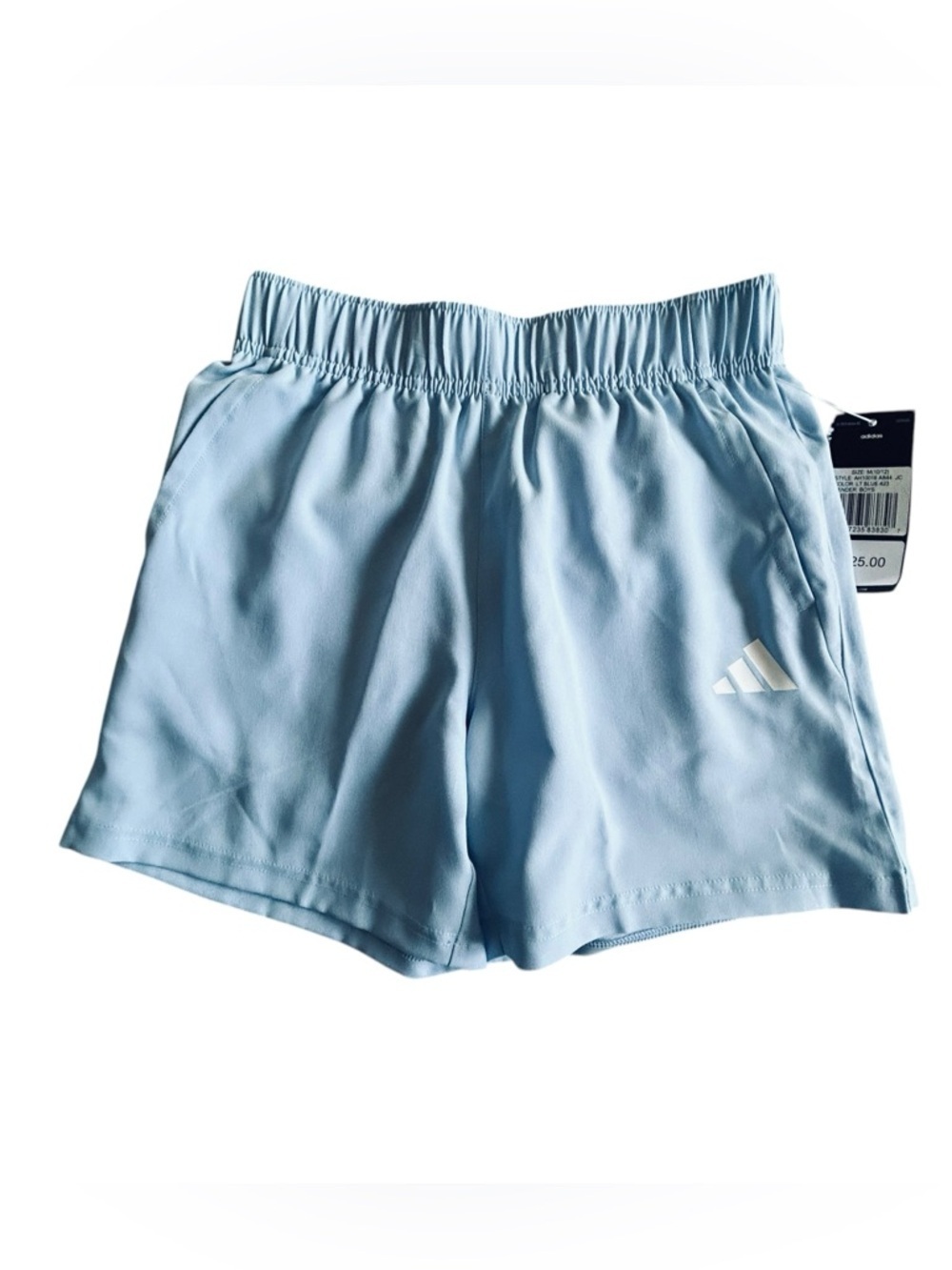 adidas Light Blue Kids Athletic Shorts